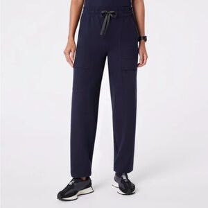 Women's Figs Scrub- Navy High Waisted Giuliana
